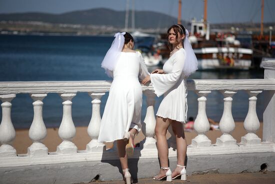 Russia Bride Flashmob