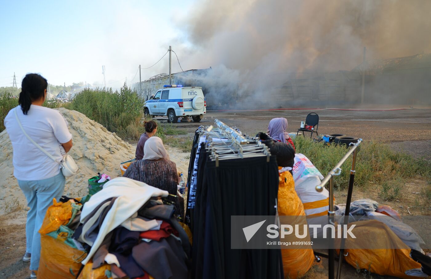 Russia Market Fire
