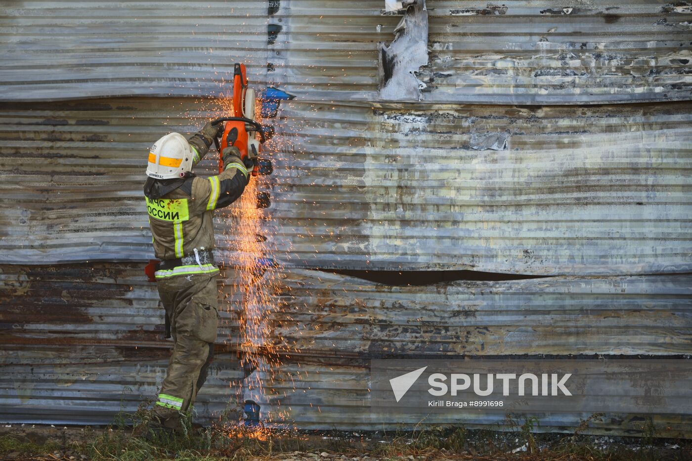 Russia Market Fire