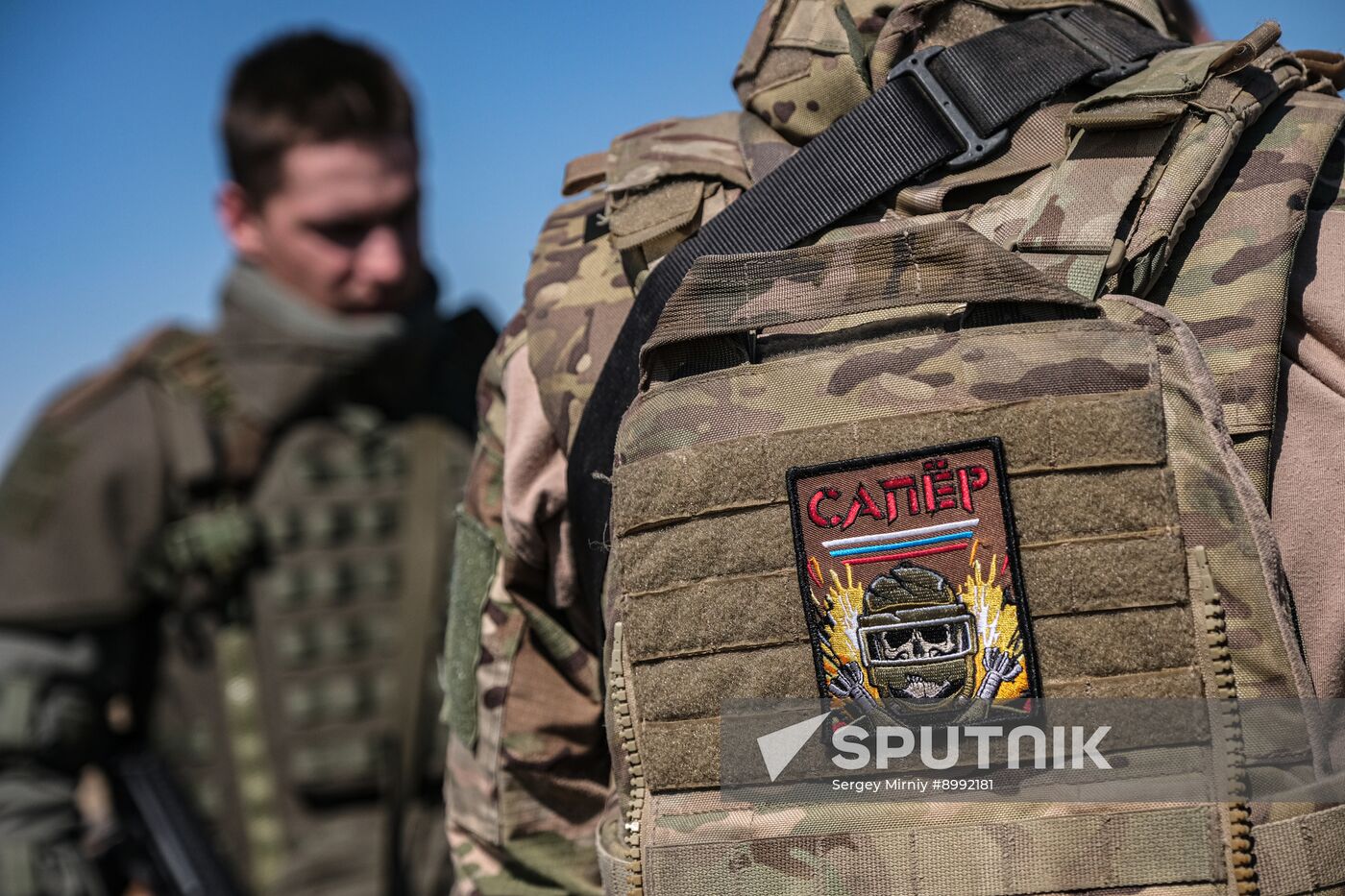 Russia Ukraine Military Operation Sappers Training