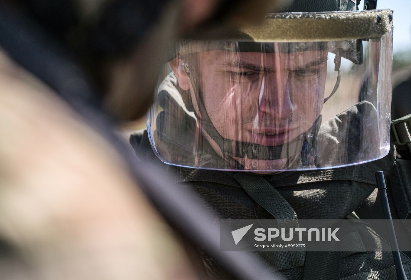 Russia Ukraine Military Operation Sappers Training