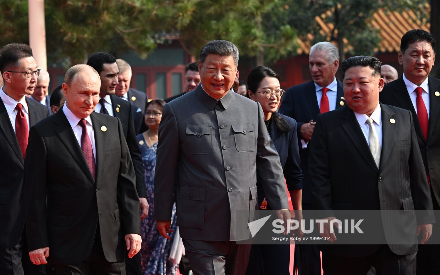 China WWII Victory Parade Delegation Heads