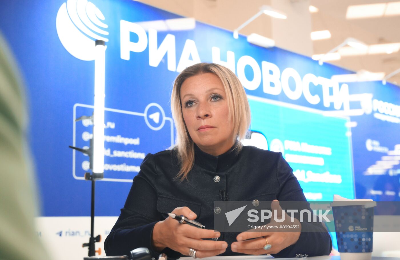 EEF-2025. RIA Novosti and Sputnik Radio stands