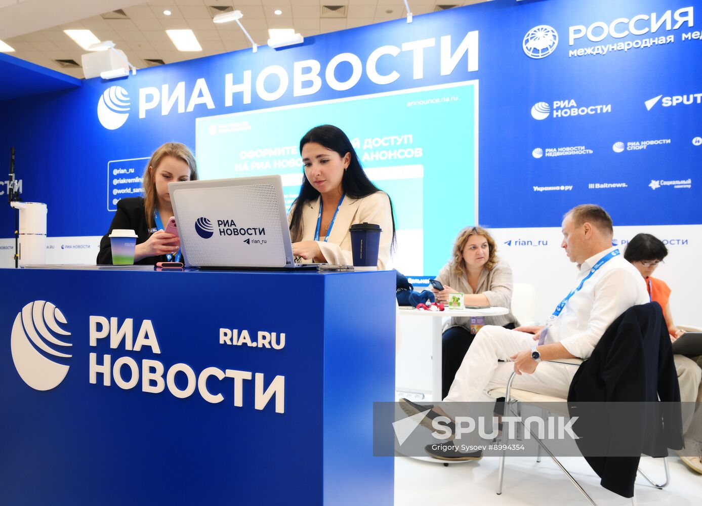 EEF-2025. RIA Novosti and Sputnik Radio stands