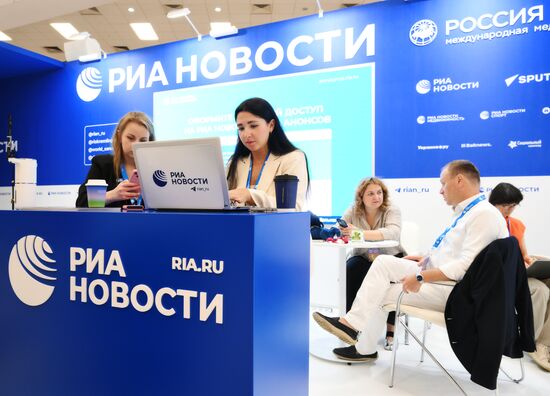 EEF-2025. RIA Novosti and Sputnik Radio stands
