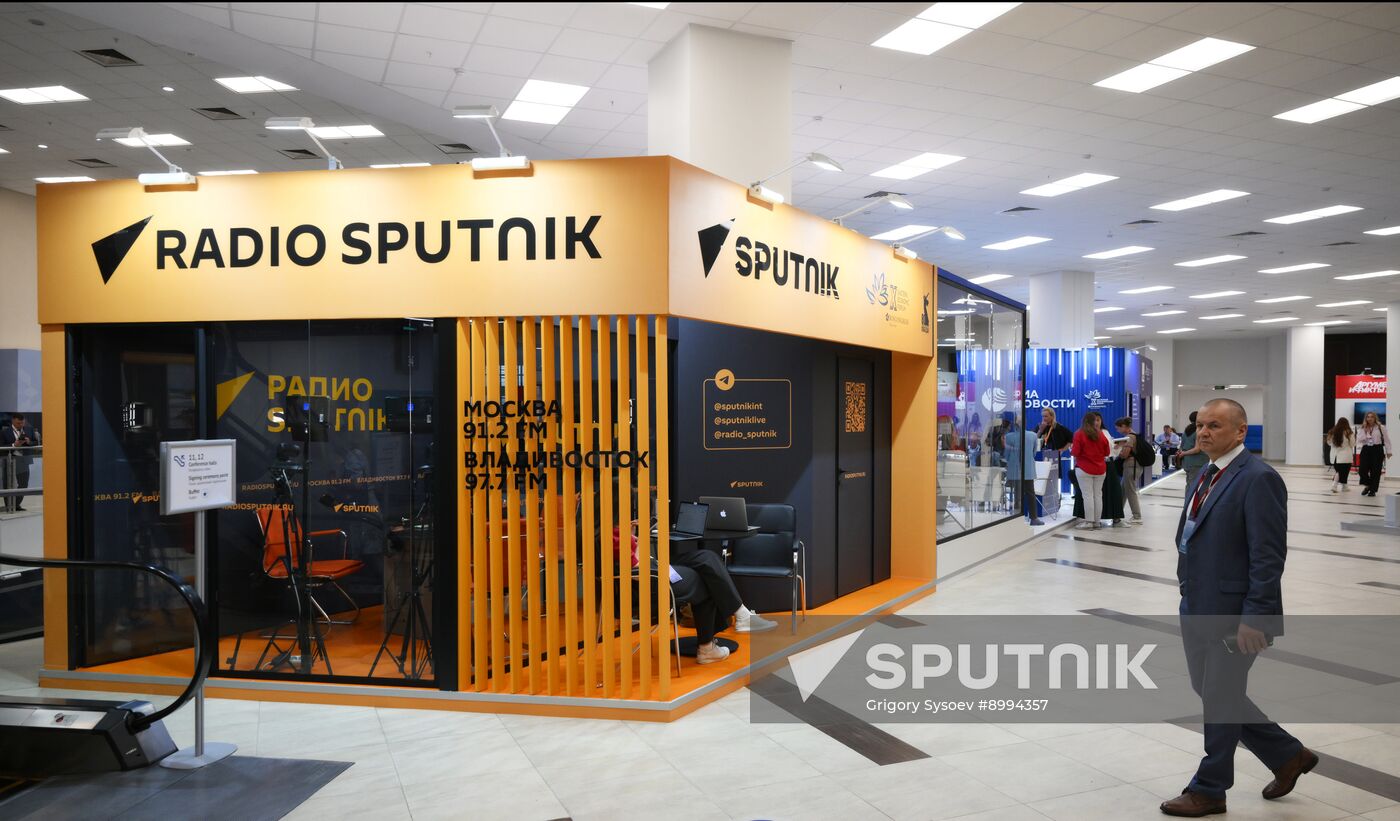 EEF-2025. RIA Novosti and Sputnik Radio stands