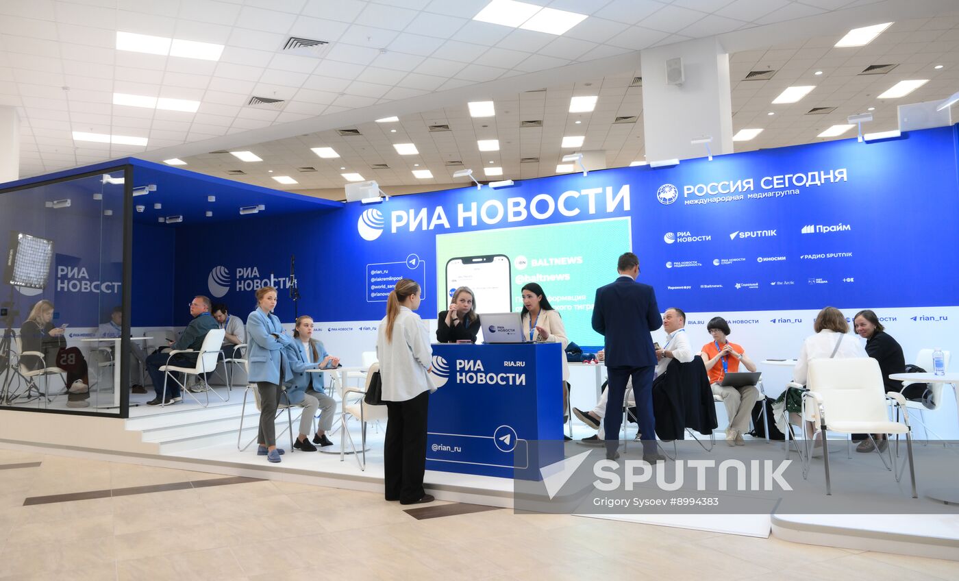 EEF-2025. RIA Novosti and Sputnik Radio stands