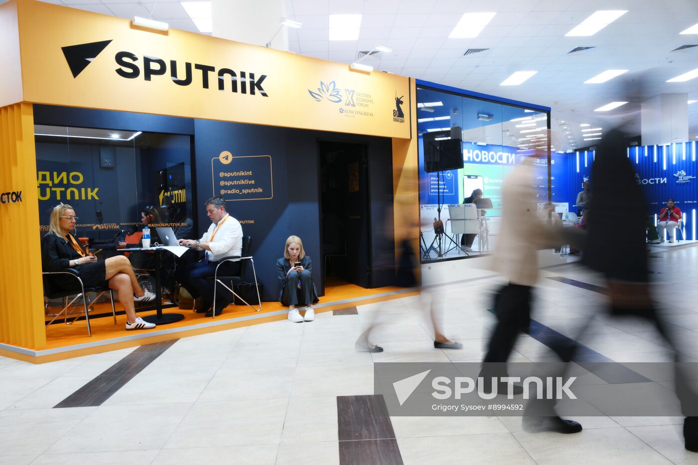 EEF-2025. RIA Novosti and Sputnik Radio stands