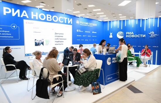 EEF-2025. RIA Novosti and Sputnik Radio stands