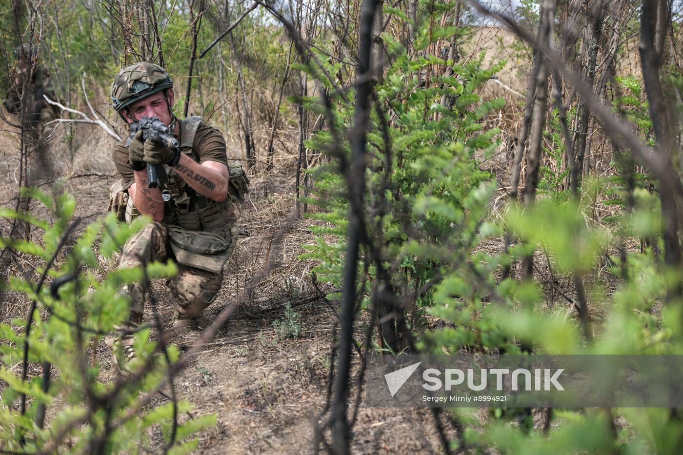 Russia Ukraine Military Operation Assault Units Training