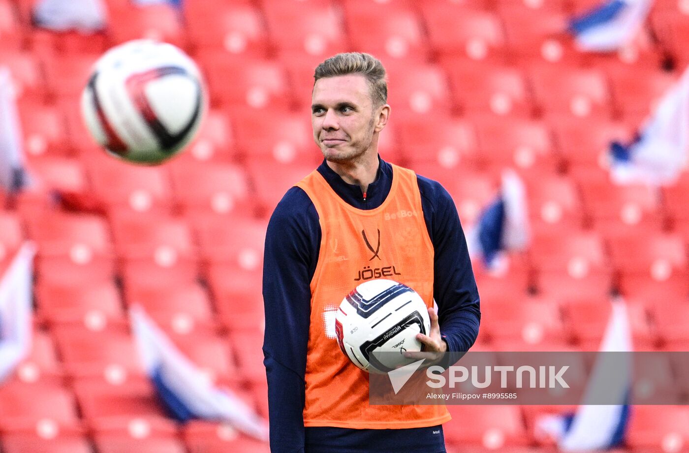 Russia Soccer Friendly Russia Training