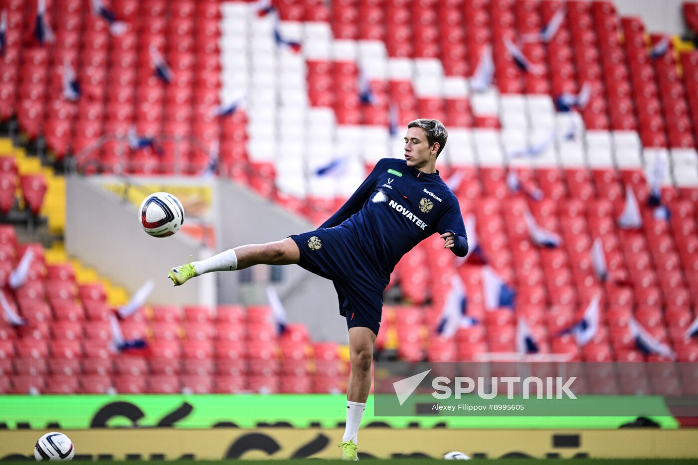 Russia Soccer Friendly Russia Training