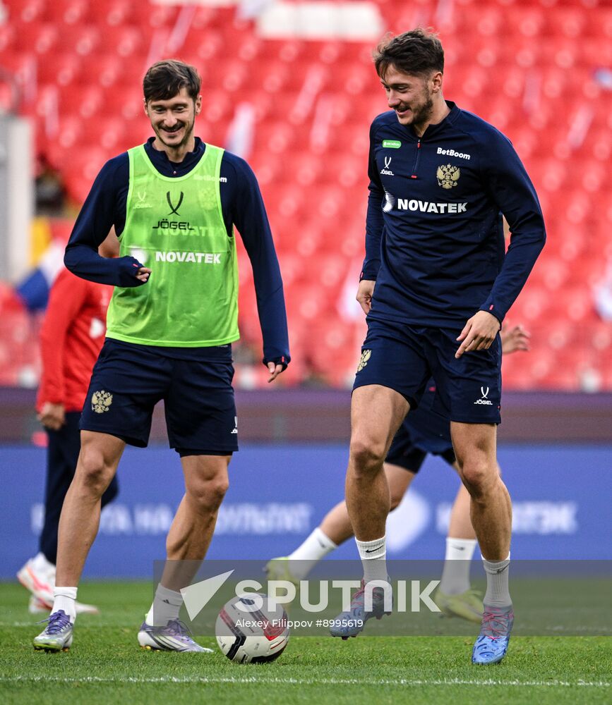 Russia Soccer Friendly Russia Training