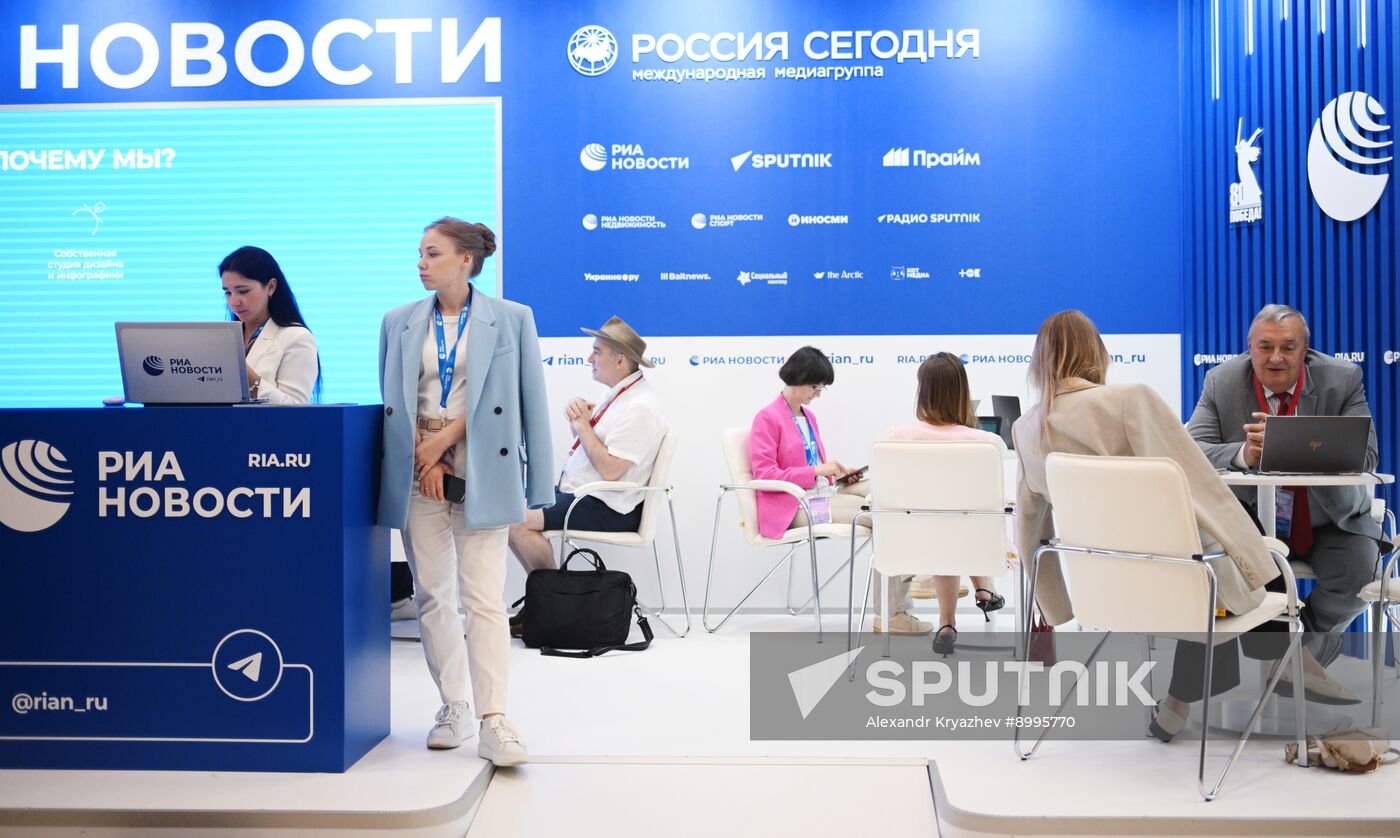 EEF-2025. RIA Novosti and Sputnik Radio stands
