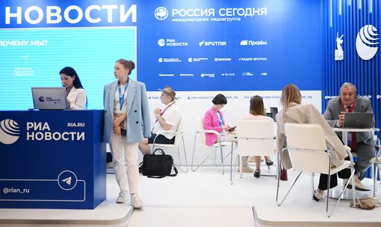 EEF-2025. RIA Novosti and Sputnik Radio stands