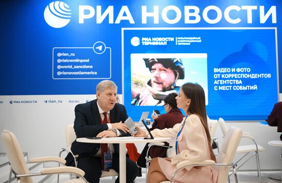EEF-2025. RIA Novosti and Sputnik Radio stands