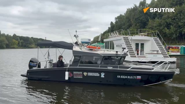 Russia’s first unmanned passenger boat tested on the Moskva River