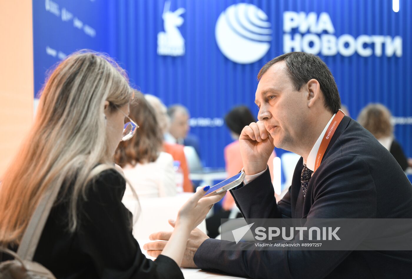 EEF-2025. RIA Novosti and Sputnik Radio stands