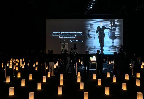 Italy Fashion Designer Armani Death