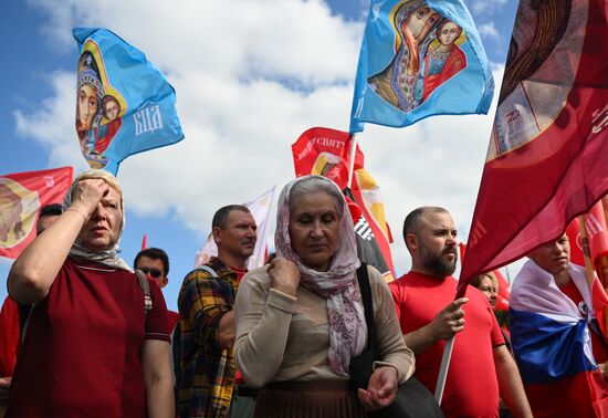 Russia Religion Moscow Saints Day