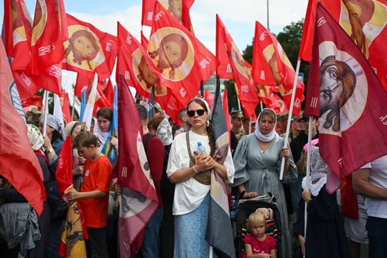 Russia Religion Moscow Saints Day