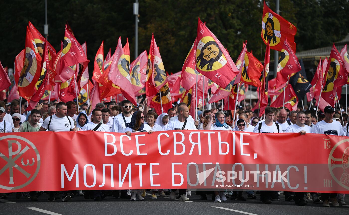 Russia Religion Moscow Saints Day