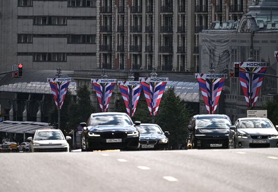 Russia Moscow City Day Preparations