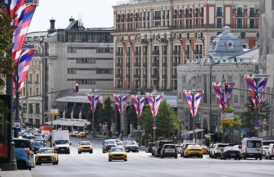 Russia Moscow City Day Preparations