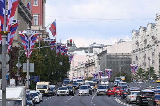 Russia Moscow City Day Preparations