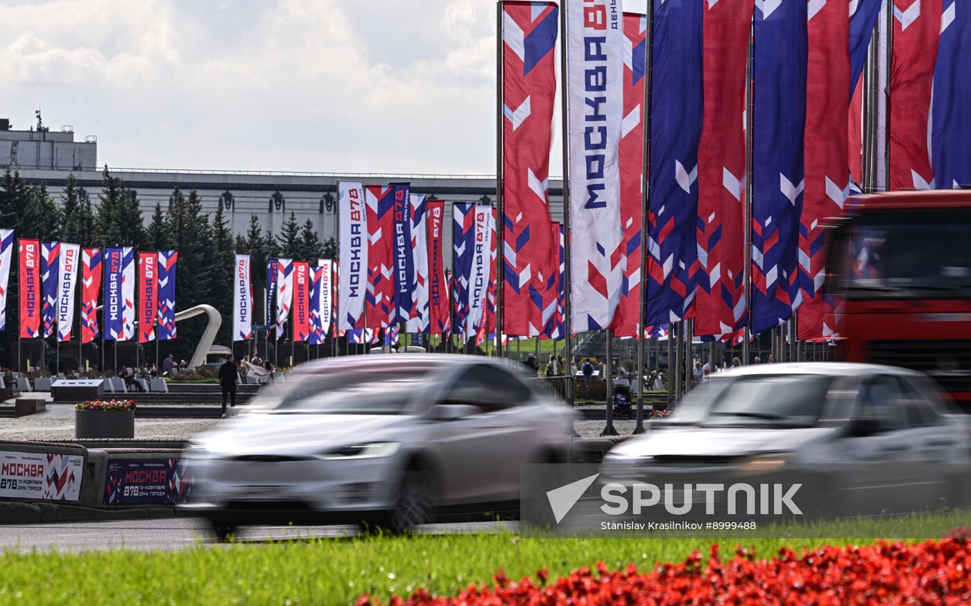 Russia Moscow City Day Preparations