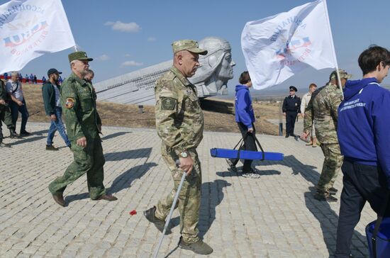 Russia WWII Donbas Liberation Anniversary