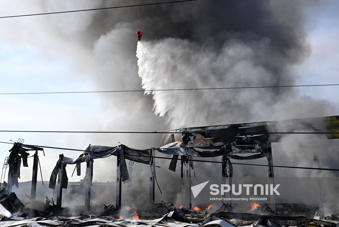 Russia Warehouse Fire
