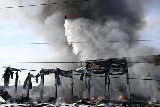 Russia Warehouse Fire