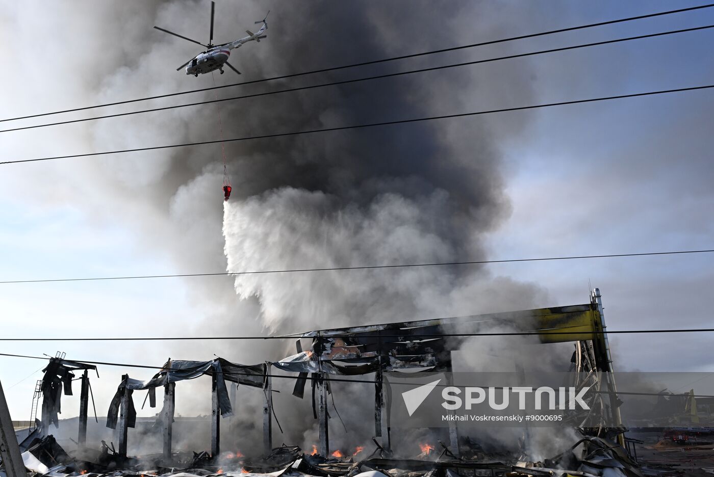 Russia Warehouse Fire