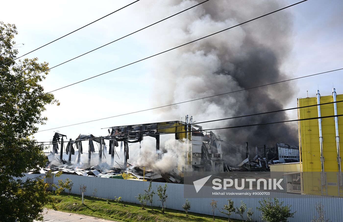 Russia Warehouse Fire
