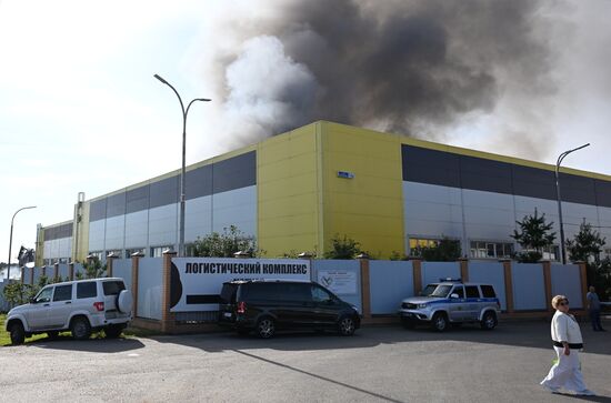 Russia Warehouse Fire