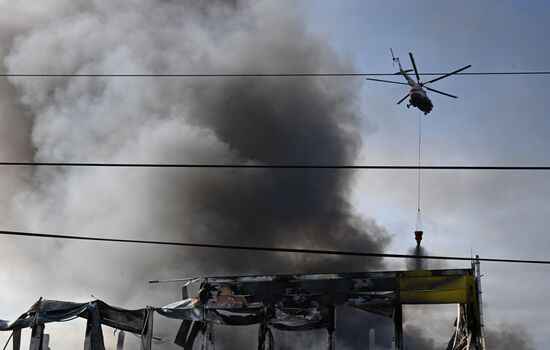 Russia Warehouse Fire