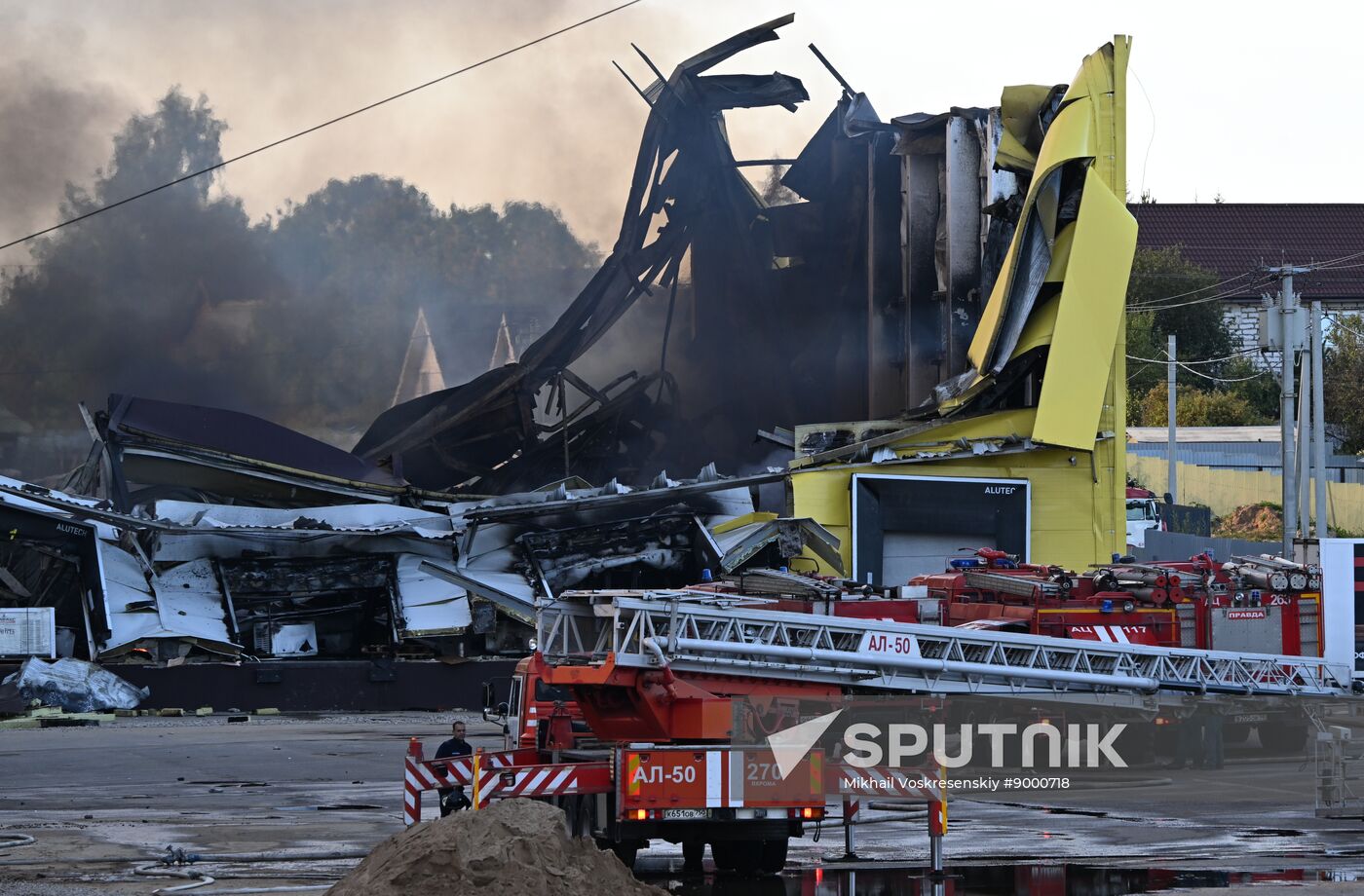 Russia Warehouse Fire