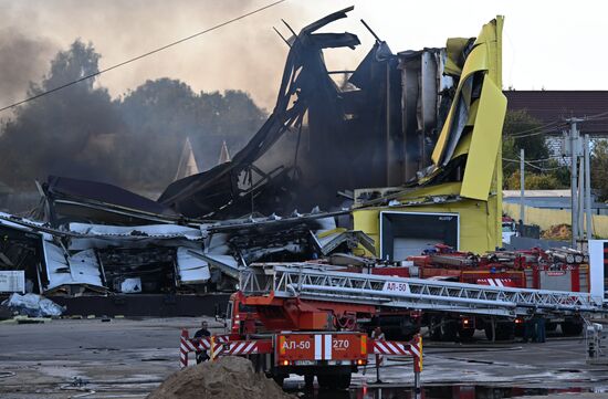 Russia Warehouse Fire