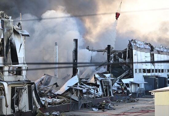 Russia Warehouse Fire