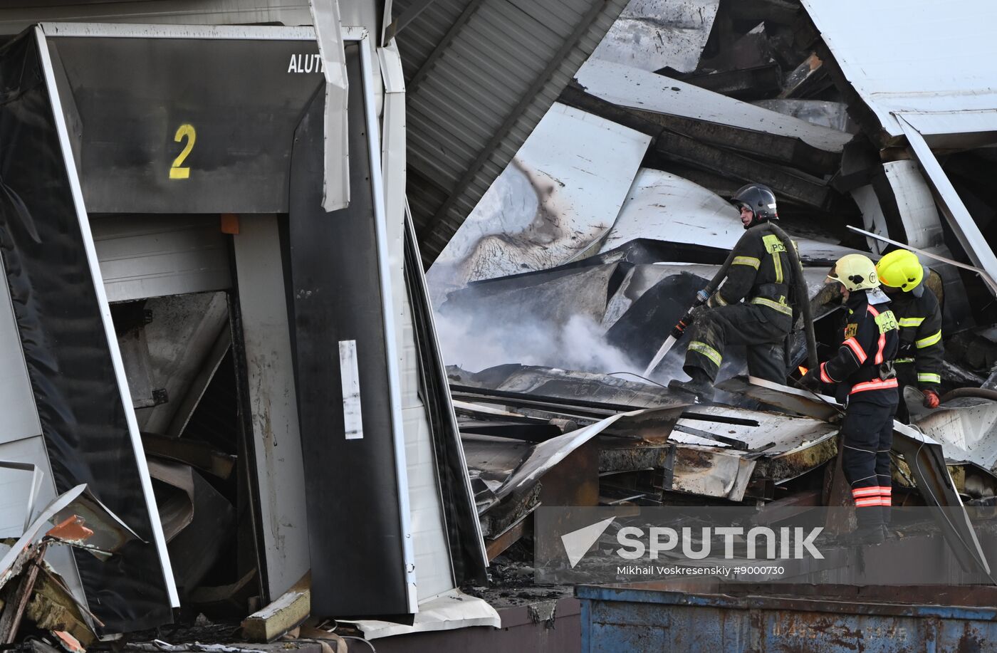 Russia Warehouse Fire