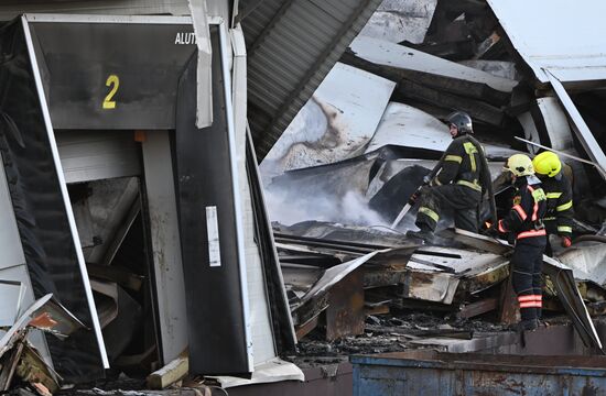 Russia Warehouse Fire