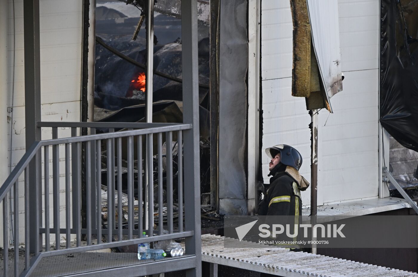 Russia Warehouse Fire