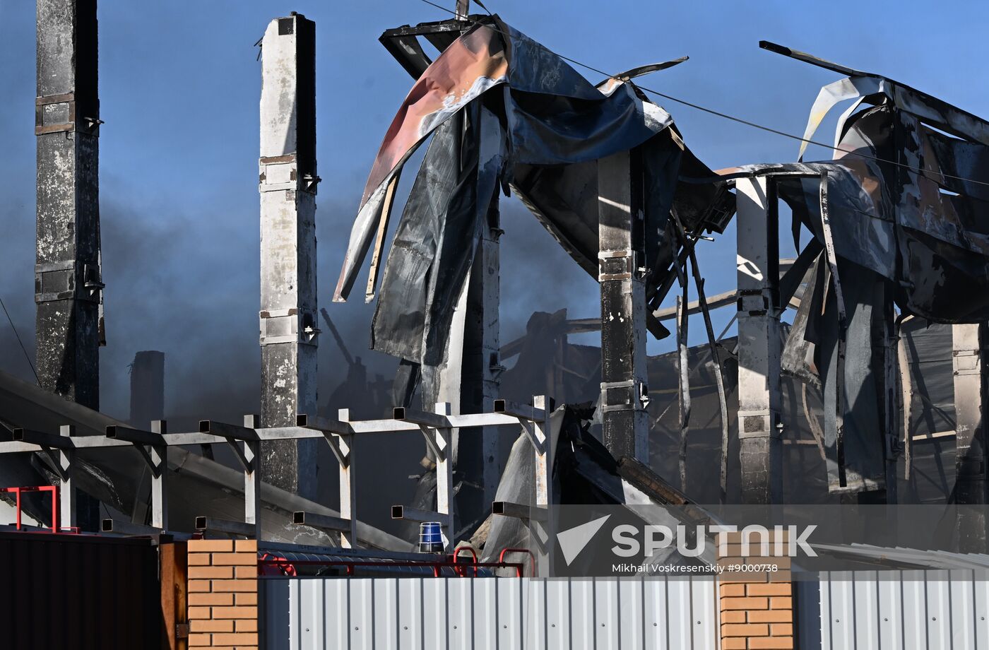Russia Warehouse Fire