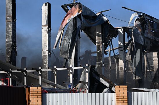 Russia Warehouse Fire