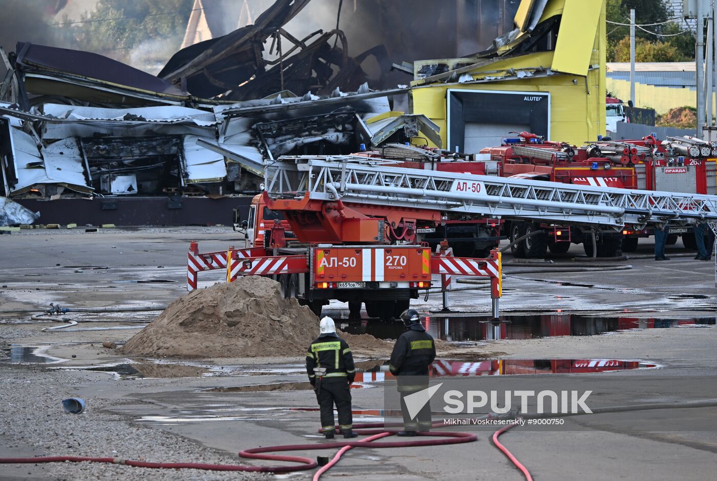 Russia Warehouse Fire