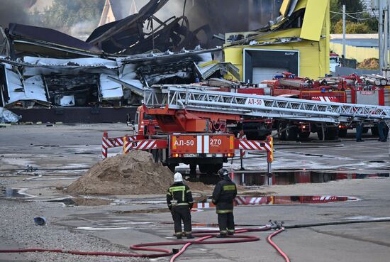 Russia Warehouse Fire