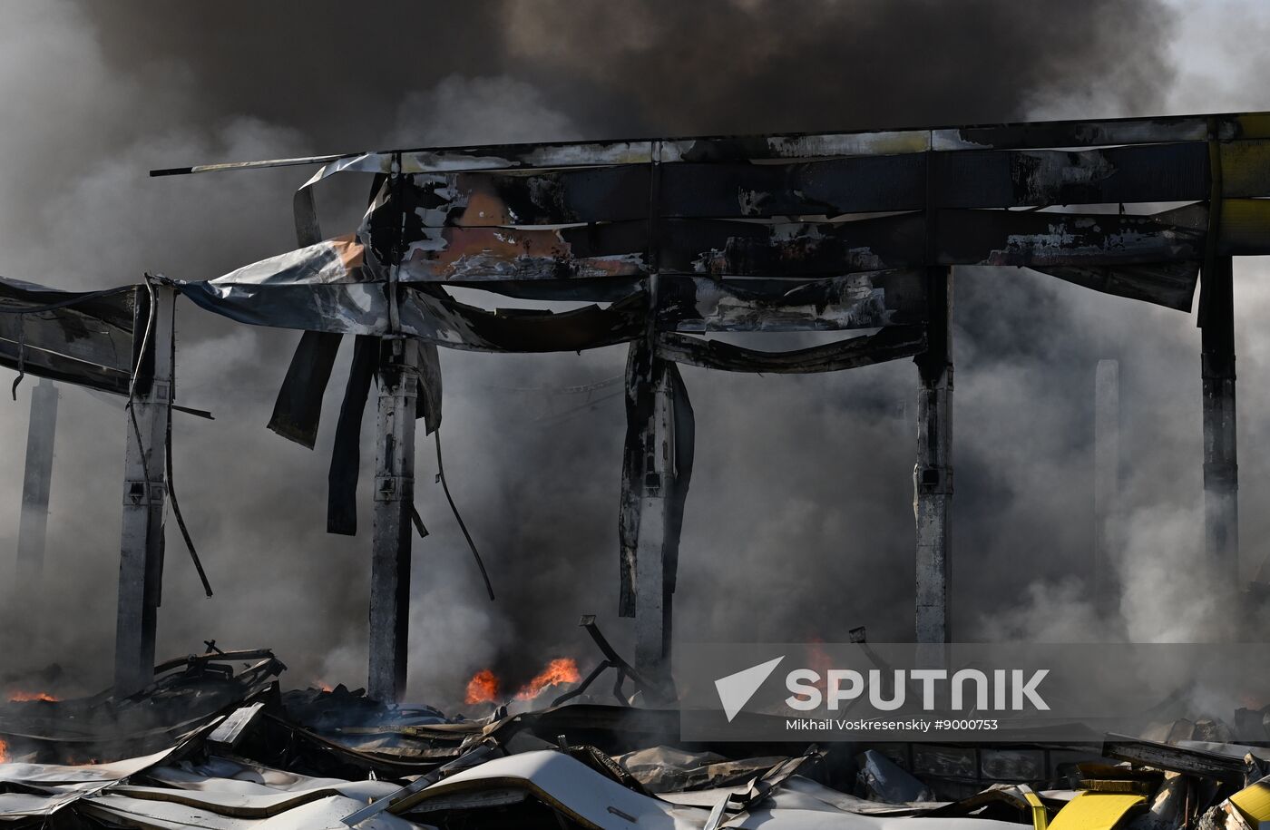 Russia Warehouse Fire