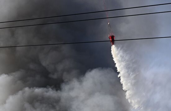 Russia Warehouse Fire