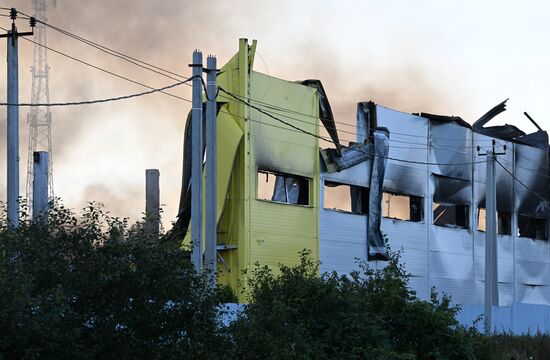 Russia Warehouse Fire
